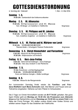 GOTTESDIENSTORDNUNG