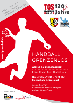 handball grenzenlos - TGS Seligenstadt Handball