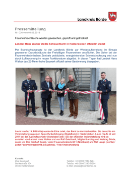 Feuerwehrschl&auml;uche werden gewaschen, gepr&uuml;ft