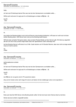 ServerwÃ¼nsche Aw: ServerwÃ¼nsche Aw