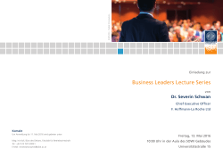 Business Leaders Lecture Series