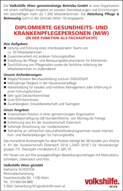 diplomierte gesundheits- und krankenpflegepersonen