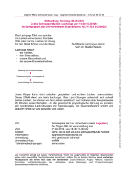 Hohenheim 2016 - Stuttgarter Lachschule