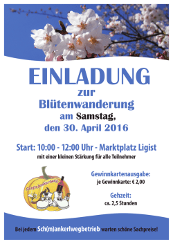 zur Blütenwanderung