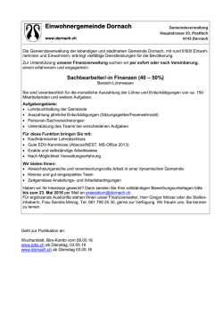 Inserat SB Lohn