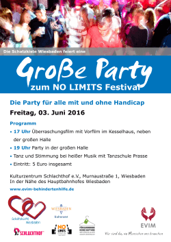 Einladung zur Wiesbadener Schatzkisten-Party