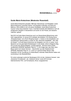 Guido Maria Kretschmer (Moderator Rosenball)