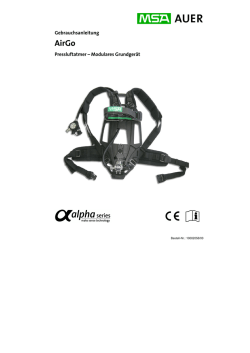 Handbuch Pressluftatmer AirGo