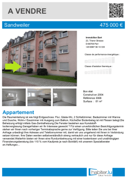 Wohnung mit Garage! (8 Min. bis Flughafen Luxemburg