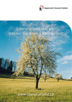Flyer &laquo;Leserour&raquo; zum herunterladen