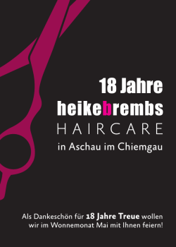 18 Jahre - Heike Brembs Haircare