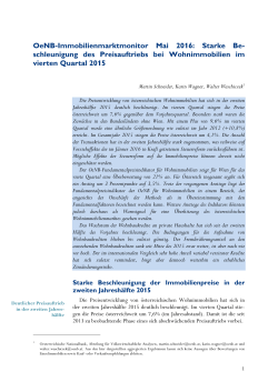 OeNB-Immobilienmarktmonitor Mai 2016