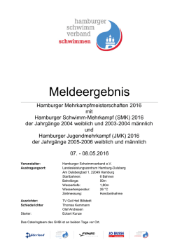 Meldeergebnis - HH-Swim-Info