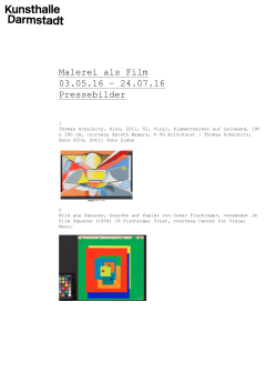 Pressebilder / Ausstellung / Malerei als Film / pdf