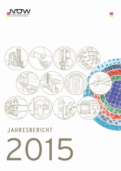 NOW Jahresbericht