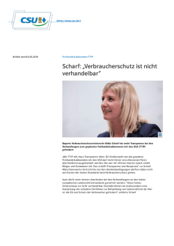 Freihandelsabkommen TTIP