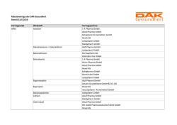 Rabattverträge der DAK-Gesundheit Stand 01.05.2016