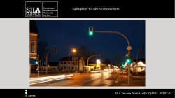 Signalgeber für den Straßenverkehr SILA Service GmbH +49 (0