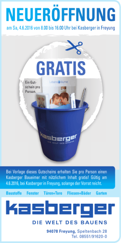 gratis - Kasberger Baustoff GmbH