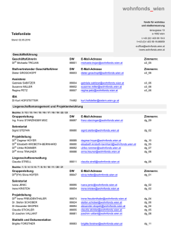 Kontaktliste wohnfonds_wien