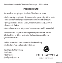 pächter-paar - Hoteljob.ch