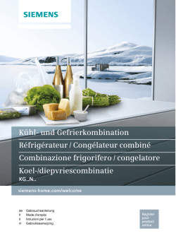 Kühl- und Gefrierkombination Réfrigérateur / Congélateur combiné