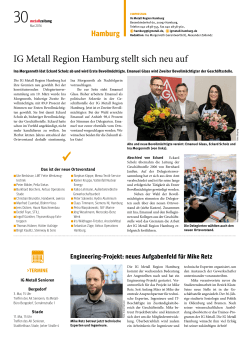 IG Metall Region Hamburg stellt sich neu auf