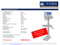 4.890,00 Euro - Weber Werkzeugmaschinen