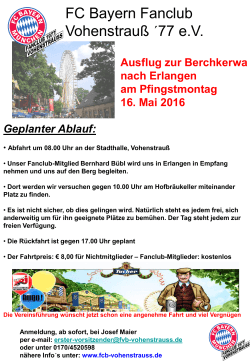 Berchkerwa Erlangen.05.2016.Aushang
