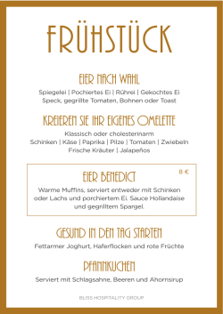 Eier nach Wahl Kreieren Sie Ihr eigenes Omelette Eier Benedict