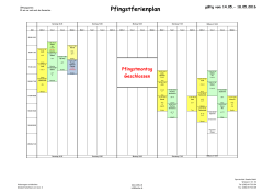 Pfingstferienplan - Sportschule Senshu GmbH