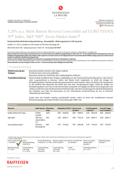 5.20% p.a. Multi Barrier Reverse Convertible auf EURO STOXX 50
