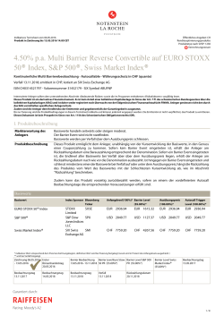 Termsheet (DE) - Notenstein Anlageprodukte