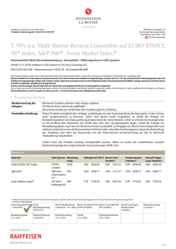 5.70% p.a. Multi Barrier Reverse Convertible auf EURO STOXX 50