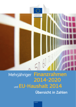 Mehrjähriger Finanzrahmen 2014-2020 und EU