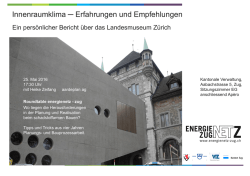 Innenraumklima Erfahrungen und Empfehlungen