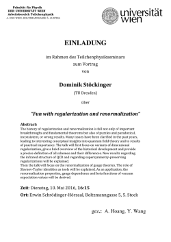 einladung - Fakult&auml;t f&uuml;r Physik