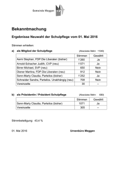 Bekanntmachung