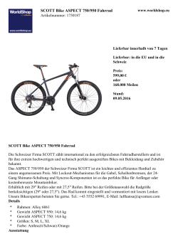 SCOTT Bike ASPECT 750/950 Fahrrad