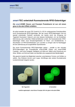 smart-TEC entwickelt fluoreszierende RFID