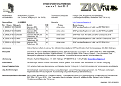 Dressurpr&uuml;fung Holziken vom 4.+ 5. Juni 2016