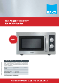 Flyer Top-Angebote Gefunden auf Seite BÄKO