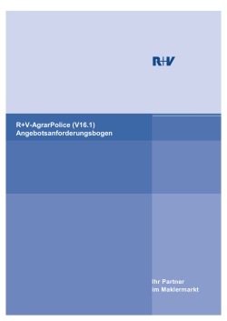 Fragebogen R+V-AgrarPolice zur