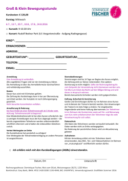 Gro&szlig; & Klein Bewegungsstunde