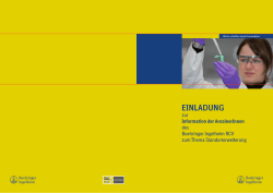 Information der AnrainerInnen