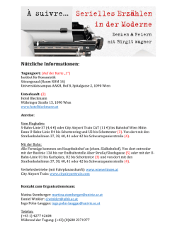 Informationen f&uuml;r unsere G&auml;ste
