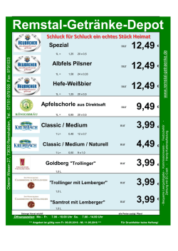herunterladen - Remstal Getr&auml;nke Depot