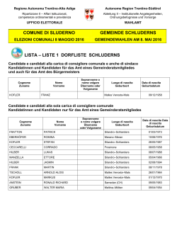 Sluderno-Schluderns - Regione Autonoma Trentino