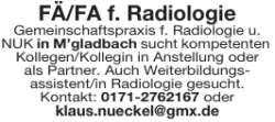 FÄ/FA f. Radiologie