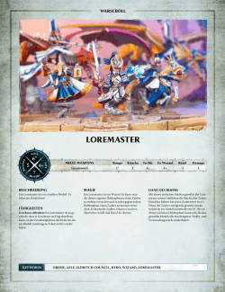 loremaster - Games Workshop